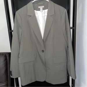 H&M Blazer Gray Womens Size Medium